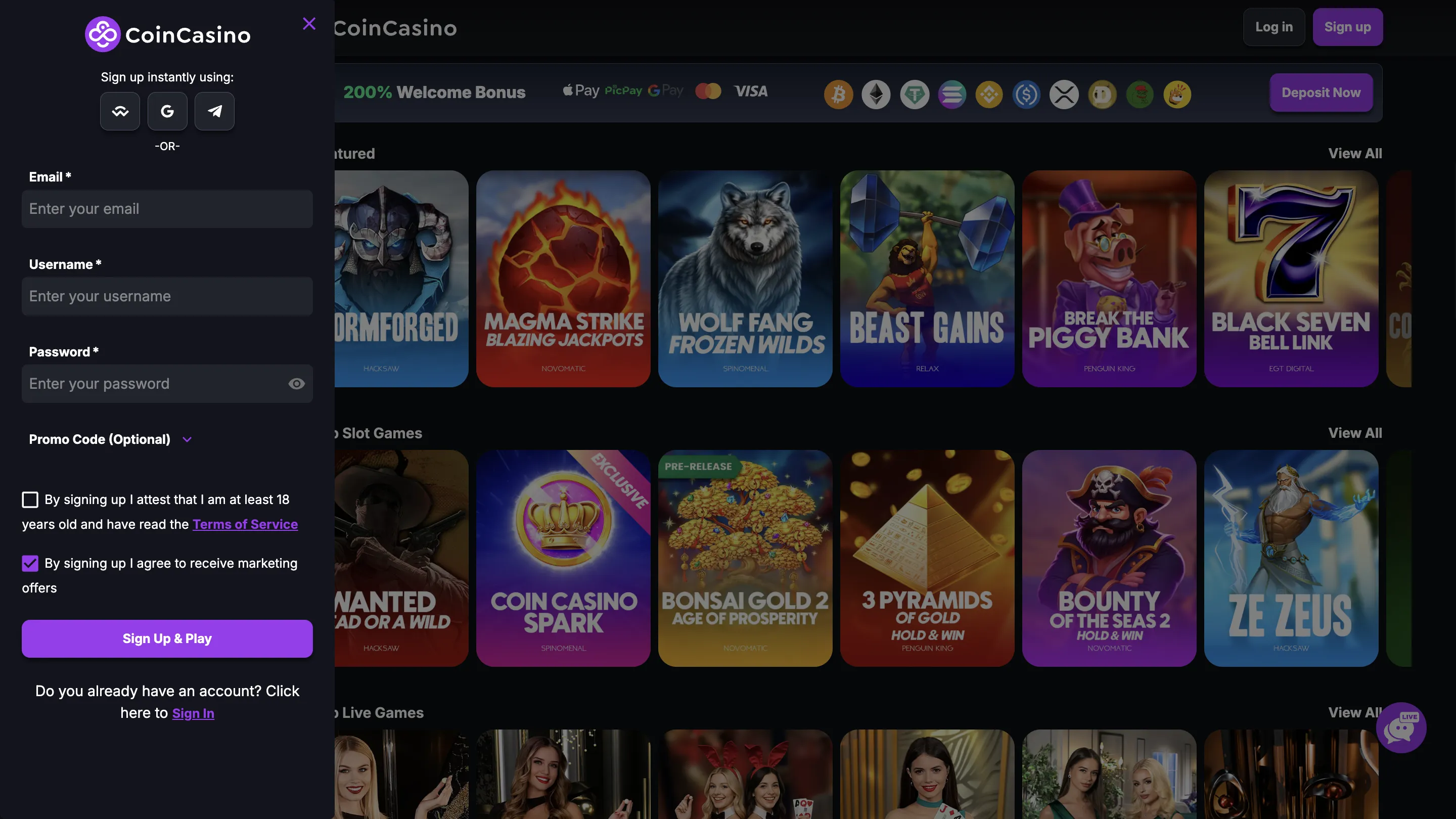 Signing up and avoiding KYC at online casinos