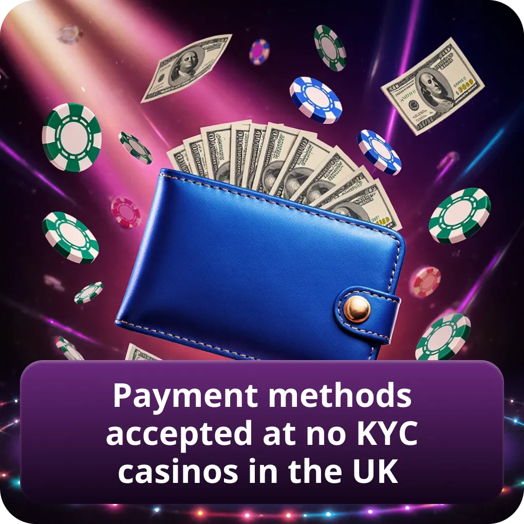 Banking options and payment methods at no KYC casinos for UK players