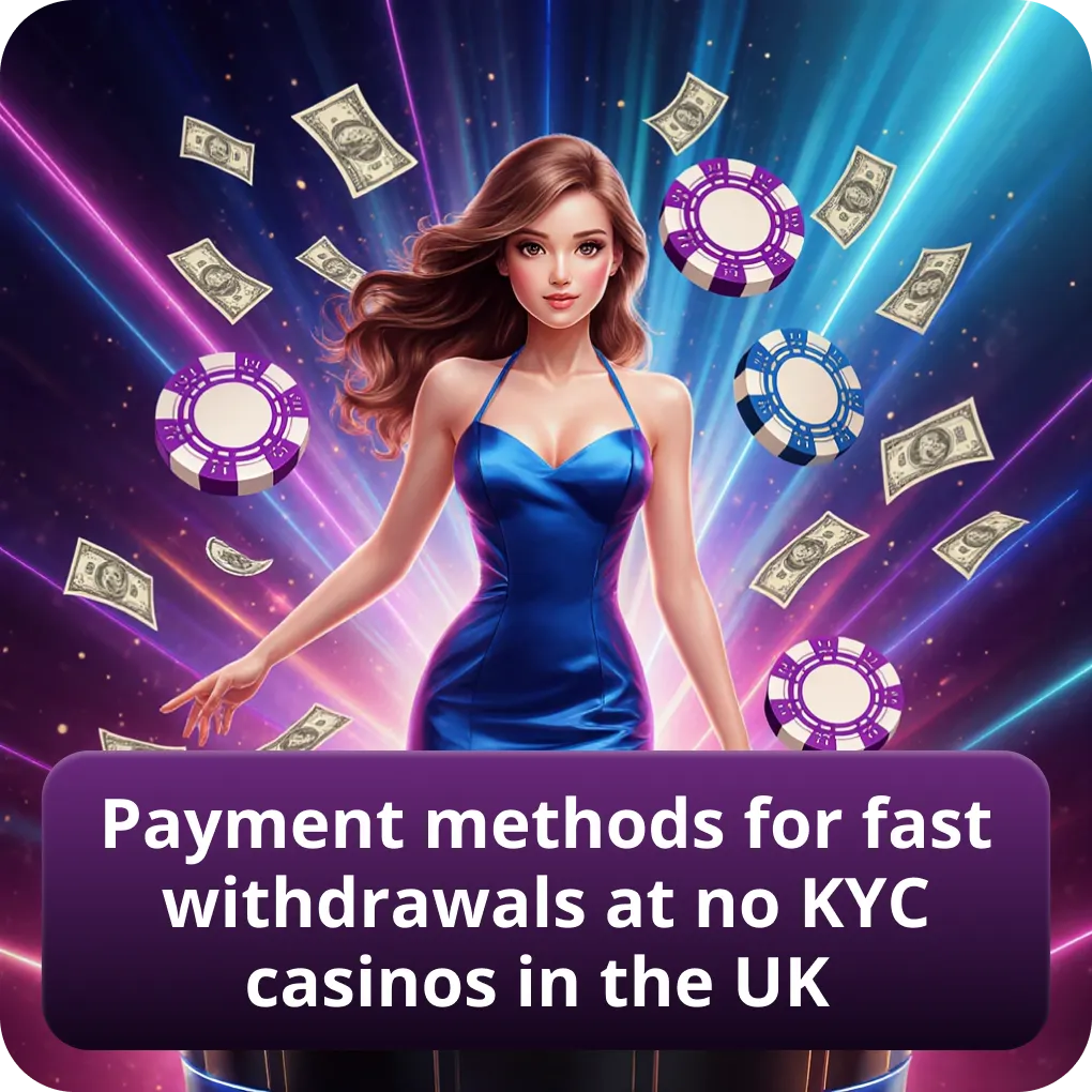 Fast withdrawal payment methods at no KYC casinos in the UK